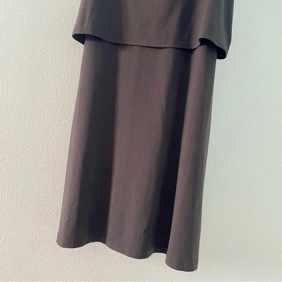 Susana Monaco Gray Layered Tiered Dress size medium - Picture 3 of 9
